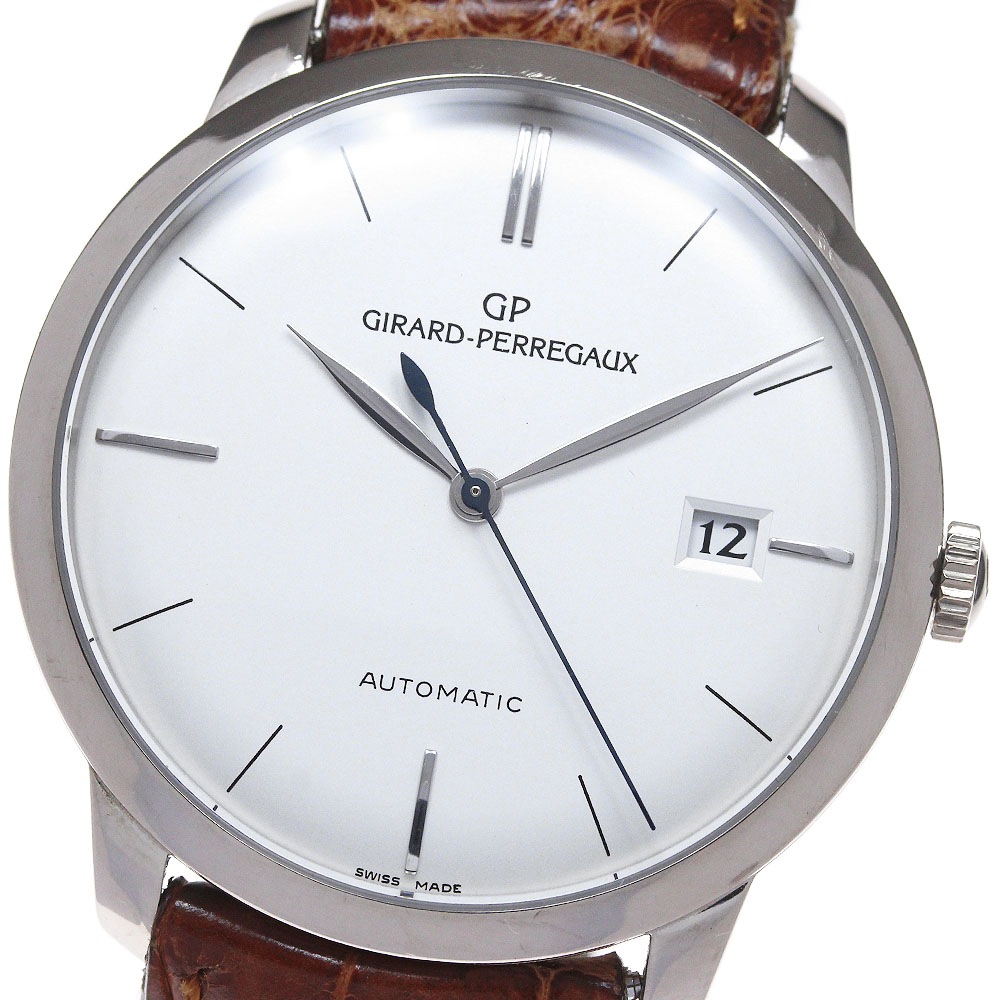 ジラール・ペルゴ GIRARD PERREGAUX 49525-53-131-BK6A 1966 K18WG デイト 自動巻き メンズ _860974【中古】