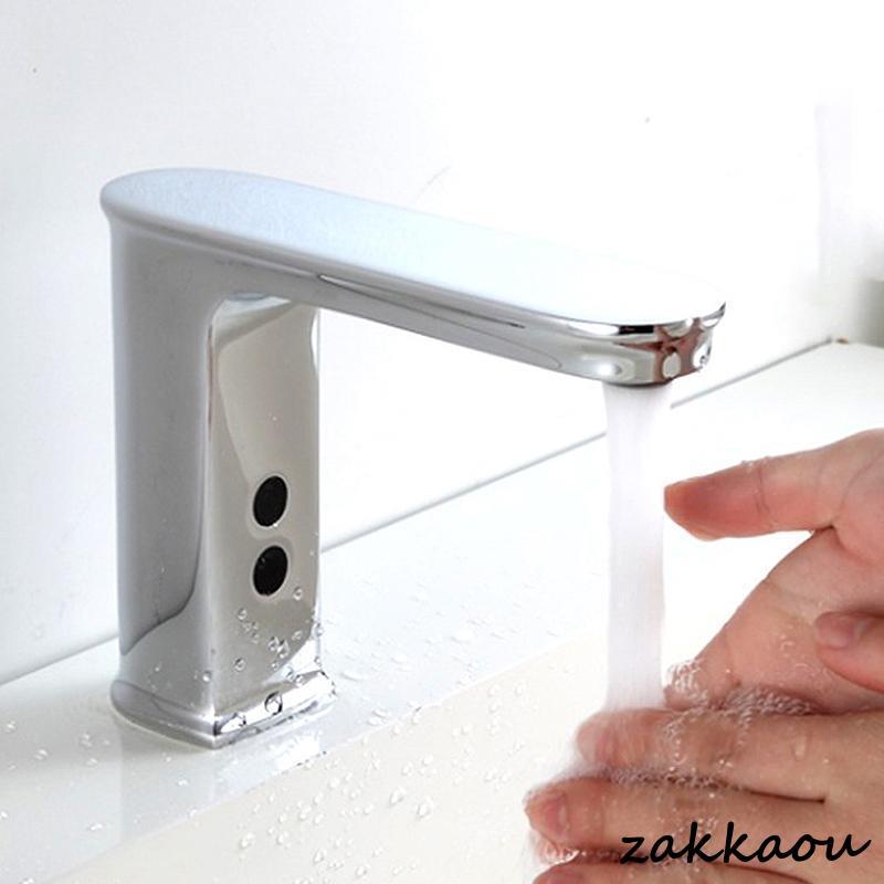 自動水栓 交換自分で おしゃれ 電池式 台付 水栓金具 洗面所 洗面台 浴室 手洗器 混合水栓 キッチン 台所 流し台 手洗い鉢用 タッチレス水栓 水道蛇口 8,905円