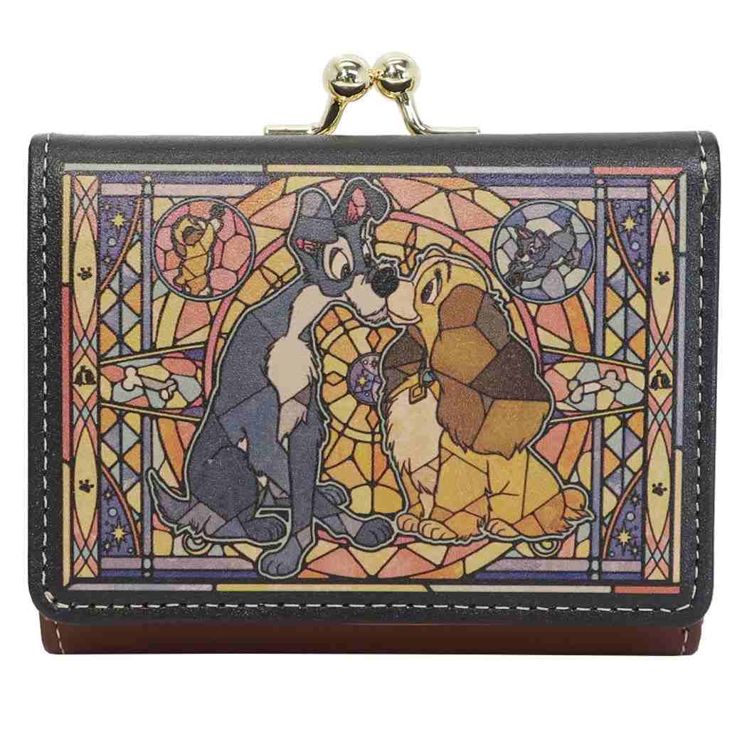 Qoo10] ディズニー わんわん物語 三つ折り コンパクト 財布 : キッズ
