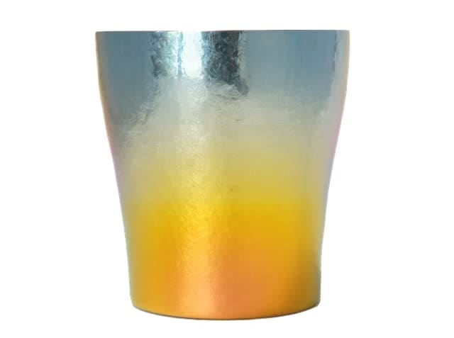 色：スカイブルー HORIE(ホリエ) グラデーション チタン二重タンブラー 玲 華チタン 250c