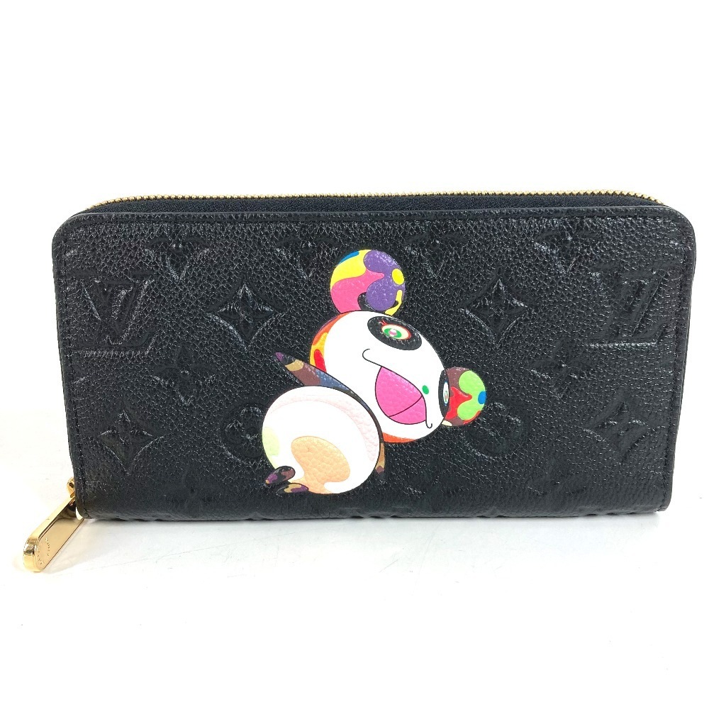 長財布 M14160 ジッピーウォレット 日本限定 LV × TM モノグラムアンプラント 村上隆 パンダ ラウンドファスナー モノグラムアンプラントレザー ノワール ブラック