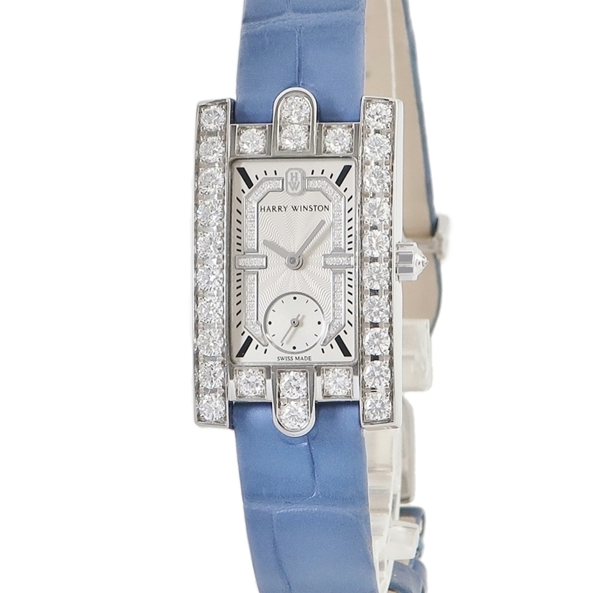 アヴェニュー クラシック AVEQHM21WW283 クオーツ レディース K18WG無垢 純正ダイヤ スモセコ 3年保証