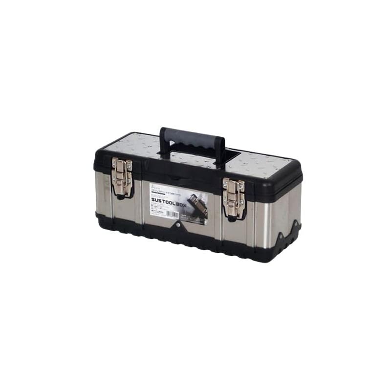 即納：イチネンTASCO ステンレス工具箱 TA985S-580