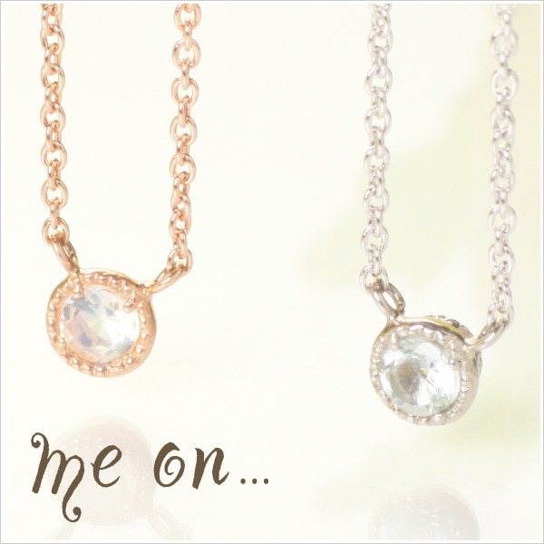 me on... K10ゴールドシンプルデザインティアドロップネックレス 発送目安：２３週間