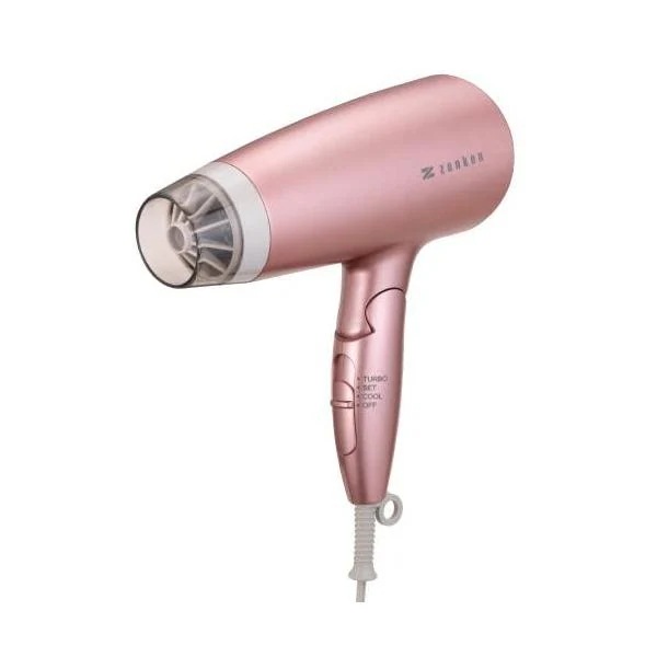 zenken ゼンケン ZD-750P ピンク ヘアケアドライヤー 電磁波低減 マイナスイオン 大風量 10,294円
