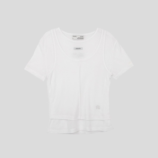 NUBASIC TENCEL HALF T-SHIRT SET IVORY