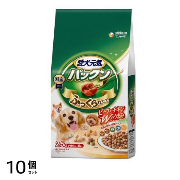愛犬元気 パックン 成犬用 2.5kg 10個セット