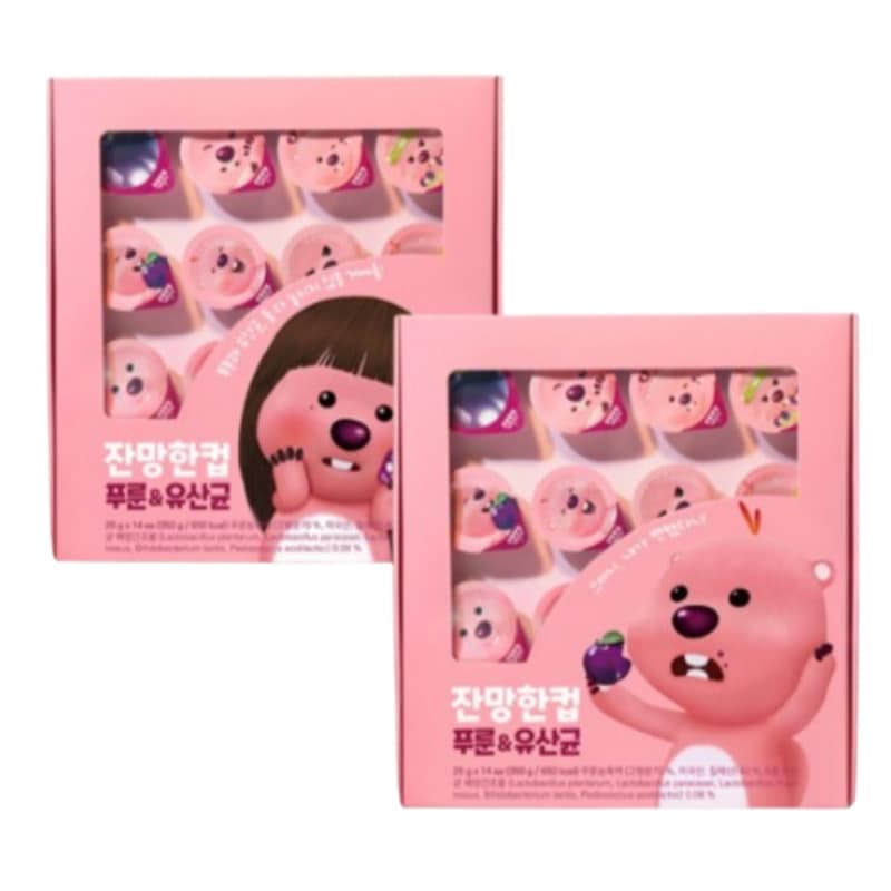 [1+1]ナッシング バレル nothing better 小網 1カップ プルーン&乳酸菌 14入 1BOX/韓国フラクトオリゴ糖 5種 280億 乳酸菌 便秘解消 便秘 サプリメント 腸の活動