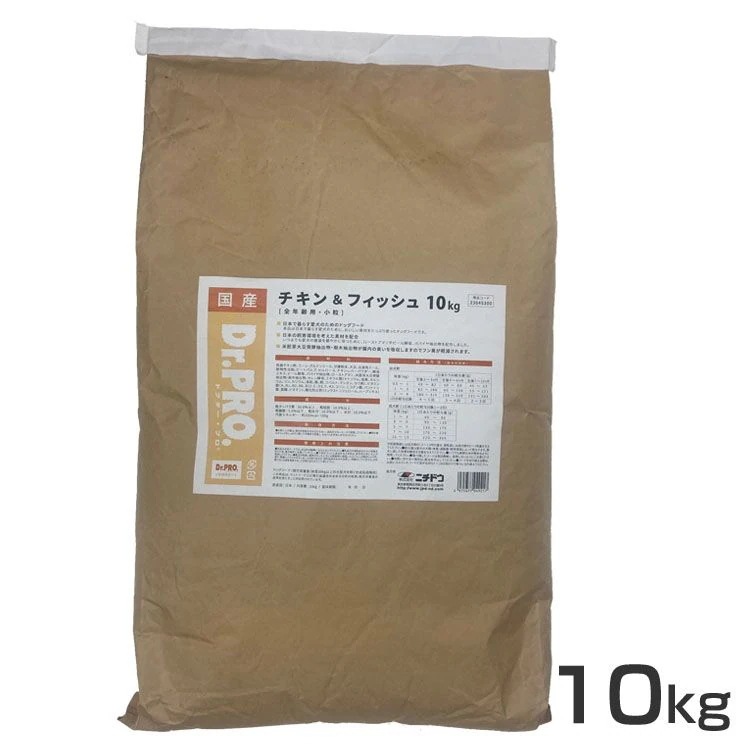 ドッグフード ドクタープロ 犬用 Dr.PRO. チキン＆フィッシュ オールステージ 10kg ニチドウ (D)
