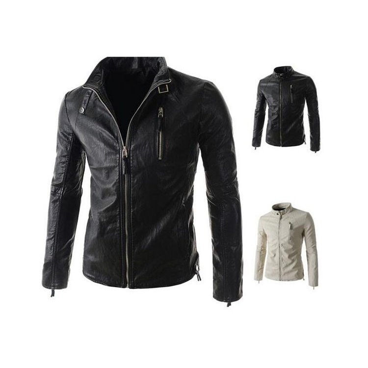 メンズ レザージャケット ジャケット レザーコート 革ジャケット 大きいサイズ PU バイクジャケッ