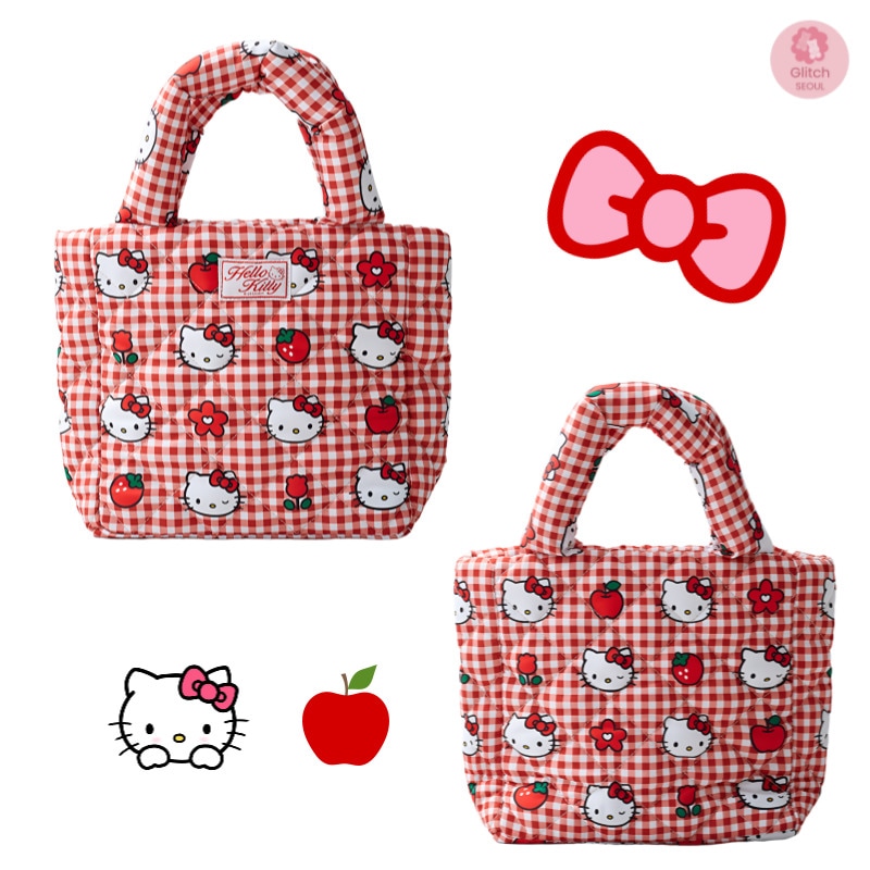 [韓国人気] SPAO × HELLO KITTY コラボ キティちゃん キルティングトートバッグ