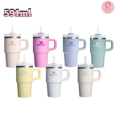 [韓国正規品]スタンレータンブラー /クエンチャー H2.0 フロー ステート タンブラー 591ml ハンドル付き/保温・保冷 /ストロー付き