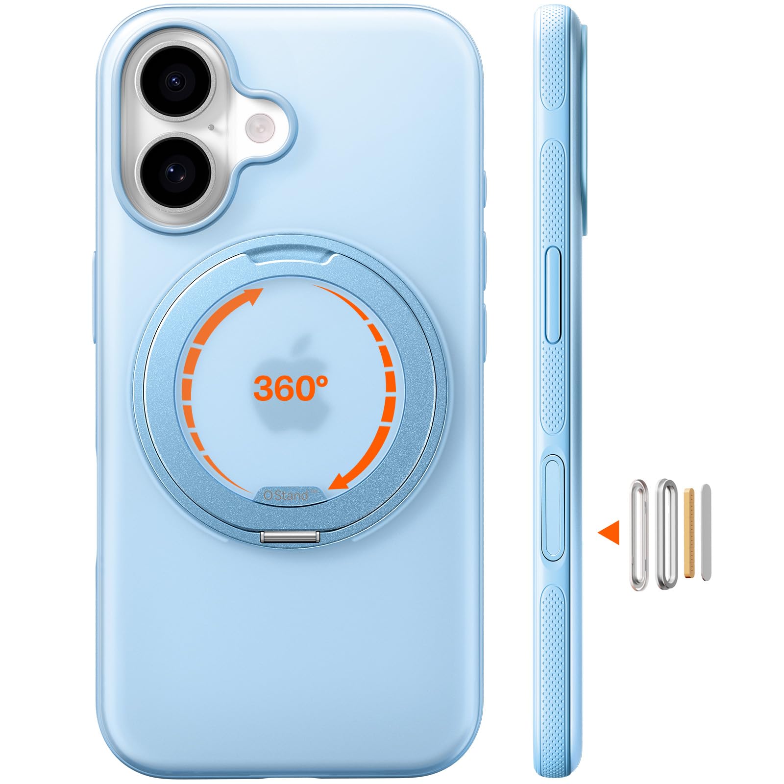 TORRAS iPhone 16 用 ケース カメラコントロールボタン付き【多機能すぎる360度回転スタンド】縦横両対応 マグネット搭載 MagSafe対応 耐衝撃 リング 指紋防止 黄変防止 マグ 5,566円