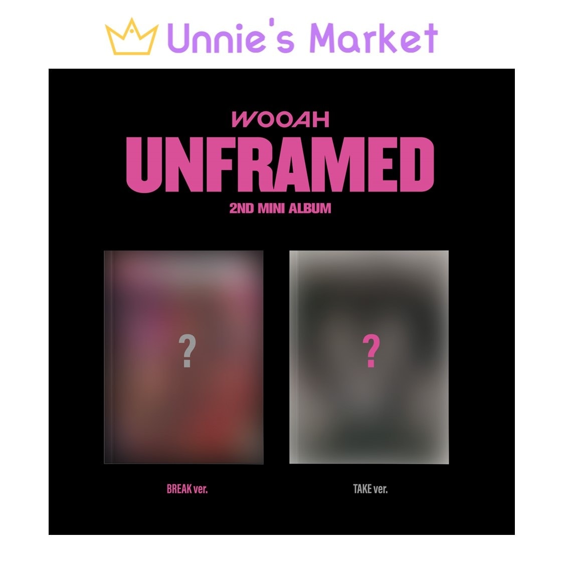 [SET] WOOAH(woo!ah!) UNFRAMED 2nd Mini Album
