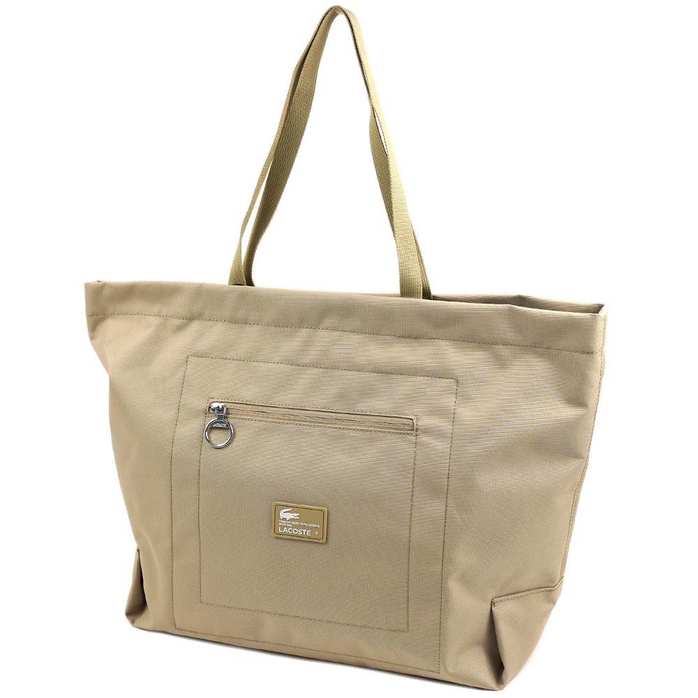 ラコステ トートバッグ レディース LACOSTE NU4194 L37 ネオデイ コントラストブランディングオーバーサイズ クリーム ワニロゴ NU4194-L37