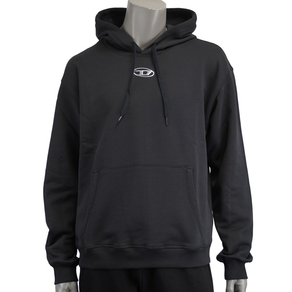 DIESEL ディーゼル S-NORM-HOOD-IOD/オーバルDロゴ プルオーバーパーカー/A20447 0BKBW 900