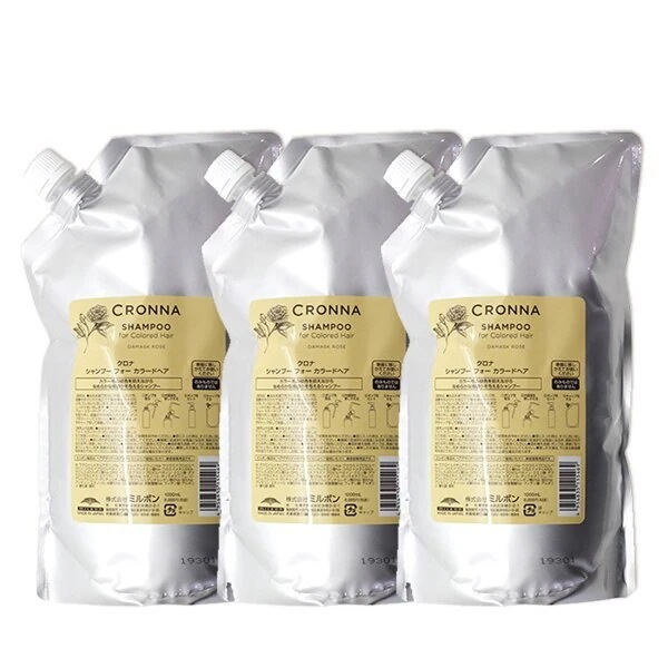 クロナ シャンプー フォー カラードヘア 1000mL 詰め替え 3個 セット
