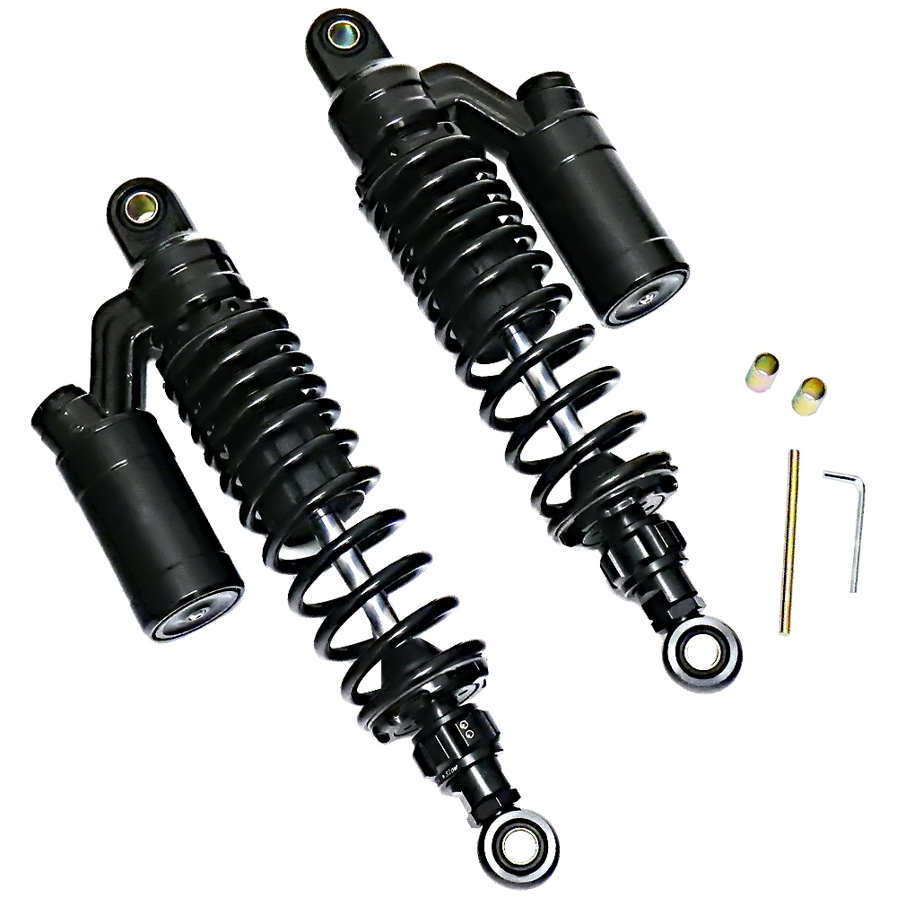 汎用 リアサスペンション リア サスペンション サス リアショック ブラック バイク パーツ カスタム パーツ カワサキ スズキ ホンダ