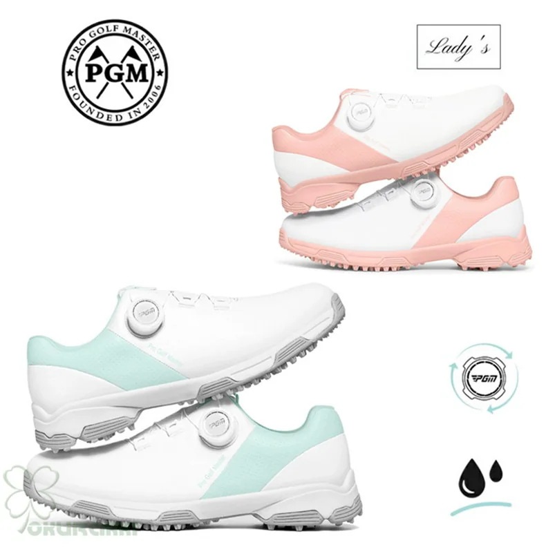 ゴルフ ゴルフシューズ 夏用 快適 通気 ダイヤル式 ソフトスパイク レディース スパイクシューズ スニーカー 靴 女子 防水 人工皮革2506gfshoe15