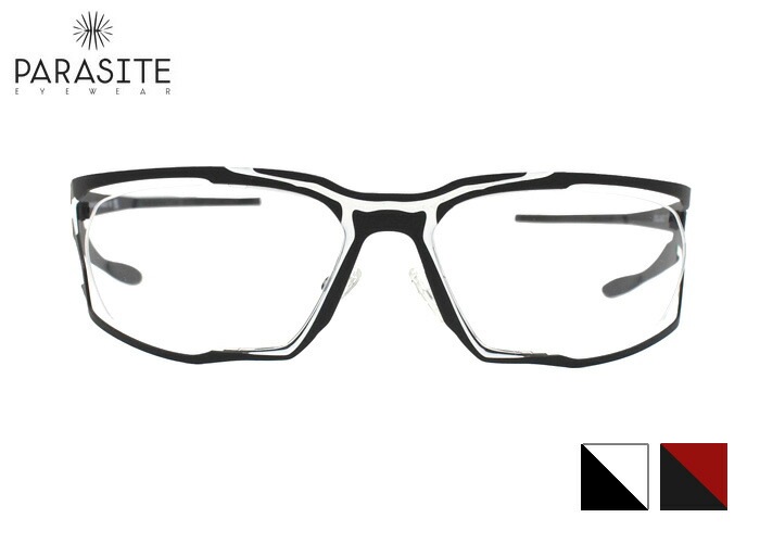 パラサイト PARASITE CELLULE2 ナイロール ハーフリム スクエア MADE IN FRANCE スチール メンズ めがね メガネ 眼鏡 54サイズ
