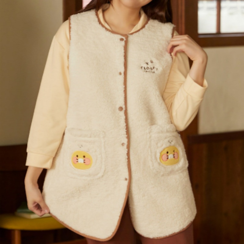 フルーピーフレンズ ロングウールベスト チュンシク