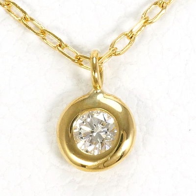 ネックレス K18 18金 YG イエローゴールド ダイヤ 0.318 VS2 鑑定書 総重量約10.9g 約50cm ネックレス K18 18金 YG イエローゴールド ダイヤ 1.20 カード鑑別書