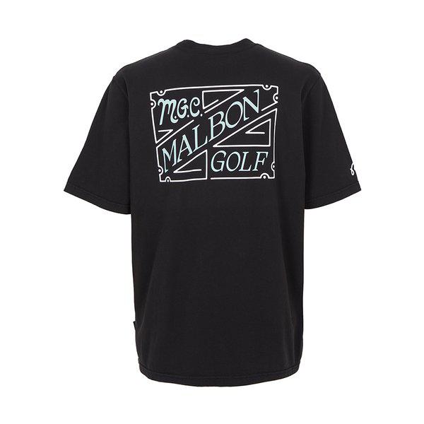 ゴルフウェア 男性半袖Tシャツ M9172 BLK
