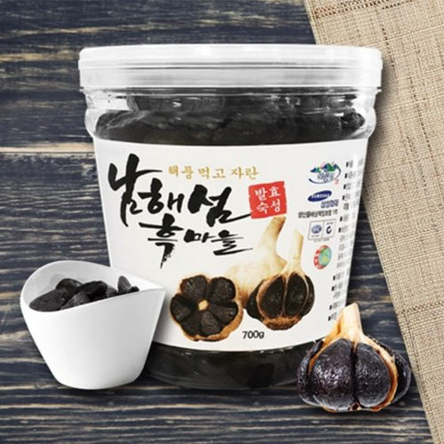 韓国南海島黒ニンニクむき黒ニンニク700g