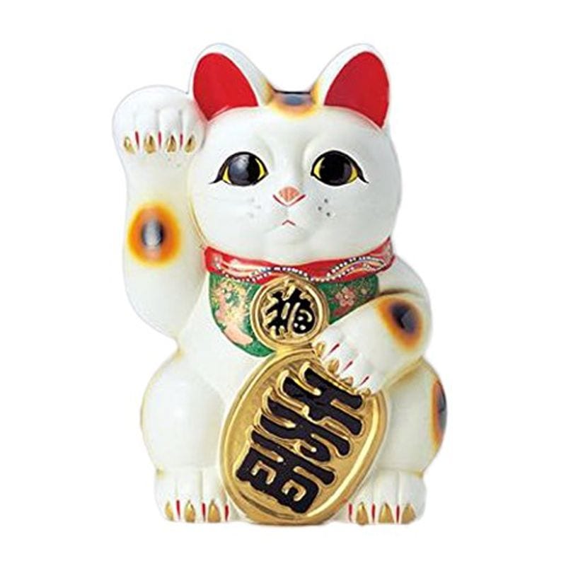 売れ筋商品 梅月 8407 急須 10号 T899 縁起 招福 日本製 右白 小判猫