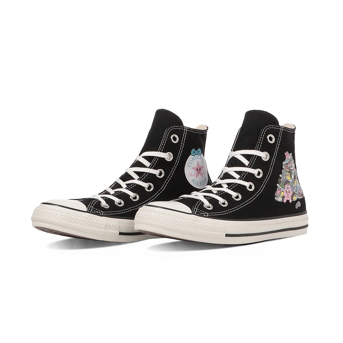 ALL STAR KM HI KAWAISOUNI! コラボ スニーカー ハイカット キャンバス 限定 デザイン アート 個性 派手 おしゃれ カジュアル ストリート 普段履き タウンユース 正規品