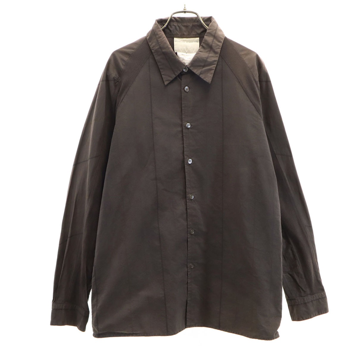 STEPHAN SCHNEIDER ステファンシュナイダー 日本製 長袖 コットンシャツ 5 チャコール メンズ 古着