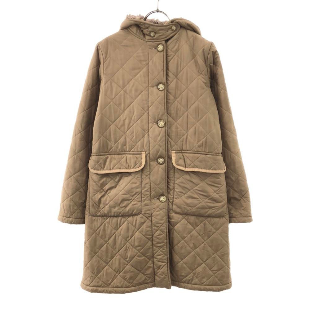 マッキントッシュスコットランド フード付き キルティングコート 36 ベージュ MACKINTOSH SCOTLAND 裏ボア レディース