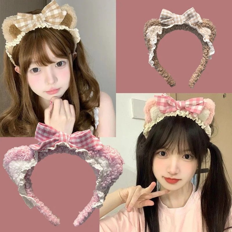 蝶結びの熊の耳のぬいぐるみのカシャ二次元ロリータlolita女性レースのカシャ女性の可愛い頭飾り 8,505円