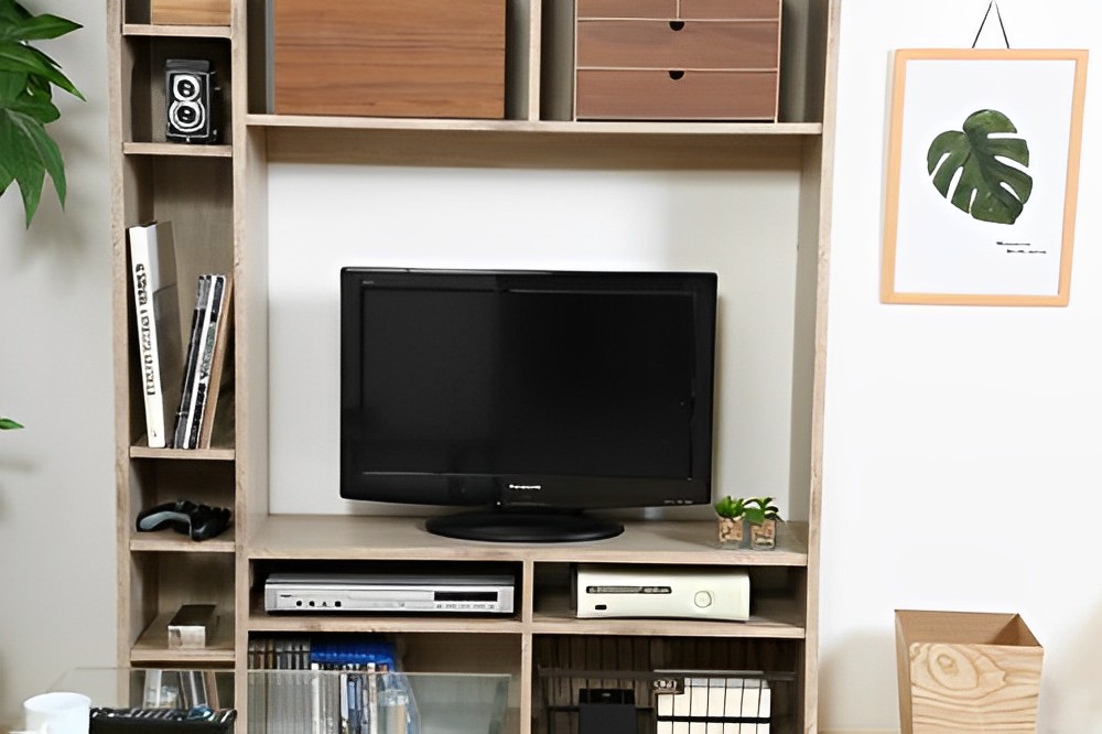 テレビやAV機器をスタイリッシュに収納「壁面ユニットTV台」