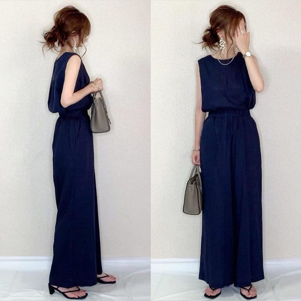 パンツセットアップ セットアップ ノースリーブ ワイドパンツ フリーサイズ 韓国 レディース オルチャン トップス パンツ 袖なし ラウンドネック タイト 細身 ストレート 上下セット 5,025円