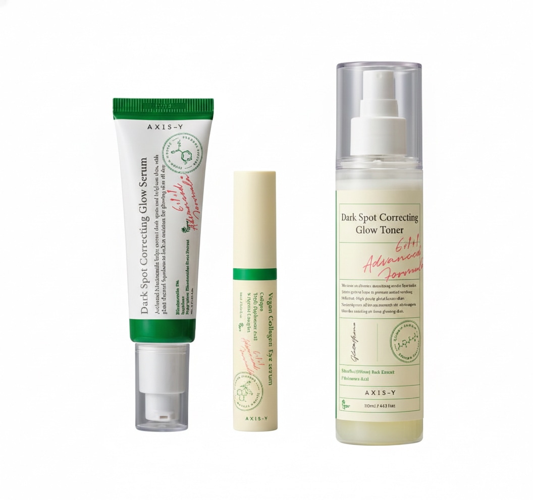 ダークスポット グロウ 3種セットトナー125ml＋セラム50ml＋ヴィーガンコラーゲン アイセラム 10ml