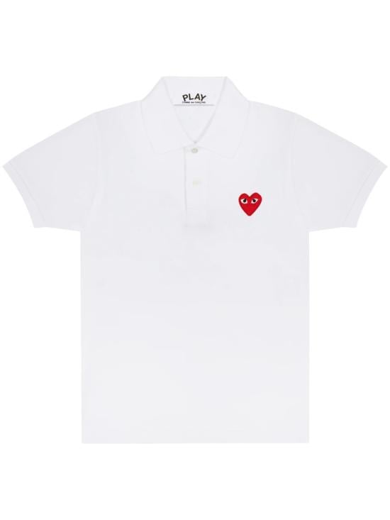 COMME DES GARCONS Men Polo Shirts AX T006 0515 White
