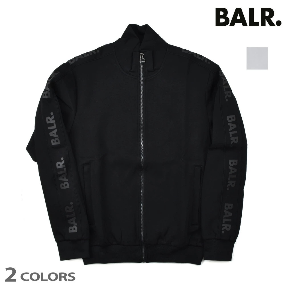 ボーラー トラックジャケット メンズ ジャージ ロゴテープ ブラック ホワイト 黒 白 BALR. Repeat Tape Straight Track Jacket【b13871003】