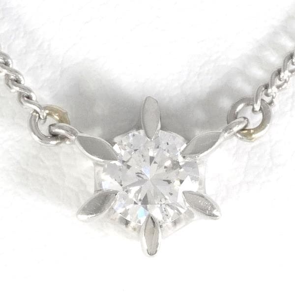 PT900 プラチナ PT850 ネックレス ダイヤ 0.377 SI2 鑑定書 ジュエリー 中古