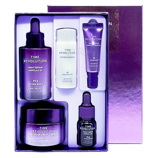 タイムレボリューション ナイトリペア5X 2点セット (アンプル50ml +クリーム50ml)