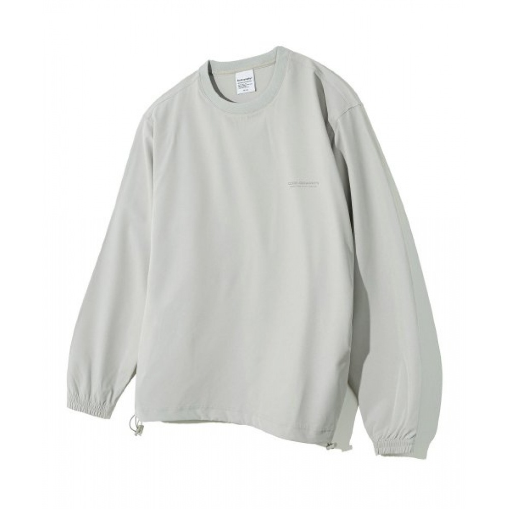 コデリースタックテッククルーネックグレー