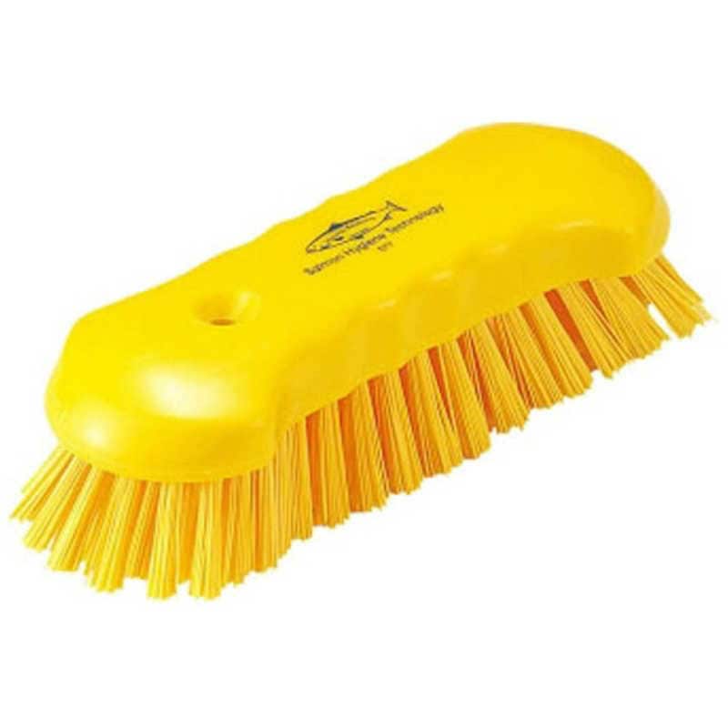 ユニテール　サーモン レジン スクラブブラシ L ST7 黄　JYN0802