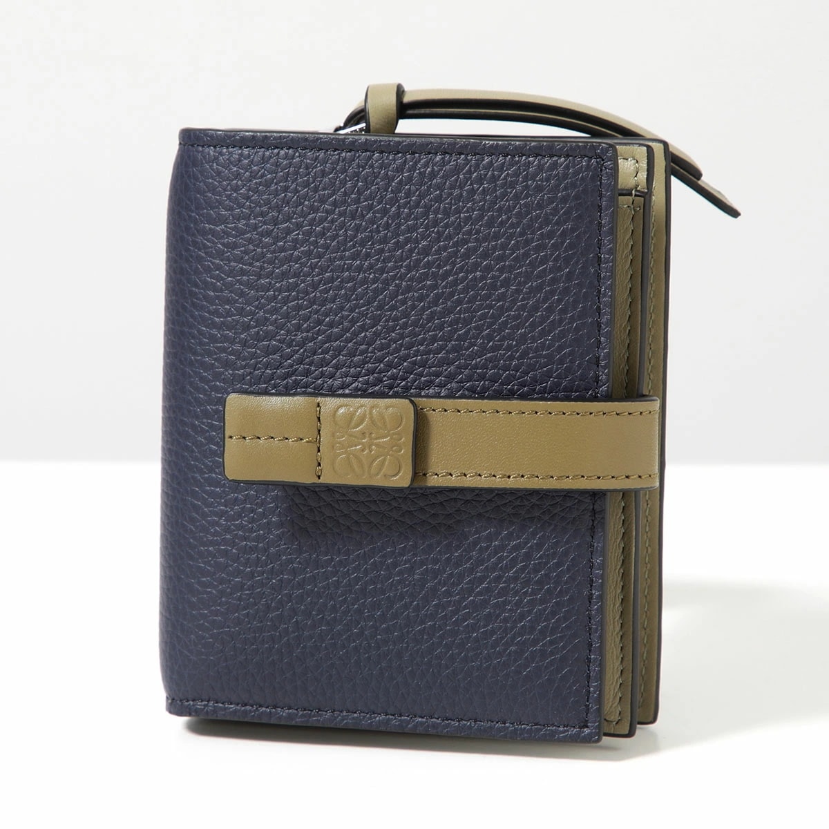 LOEWE ロエベ 二つ折り財布 COMPACT ZIP C660Z41X01 C660Z41X02 レディース レザー ミニ財布 バイカラー アナグラム カラー6色