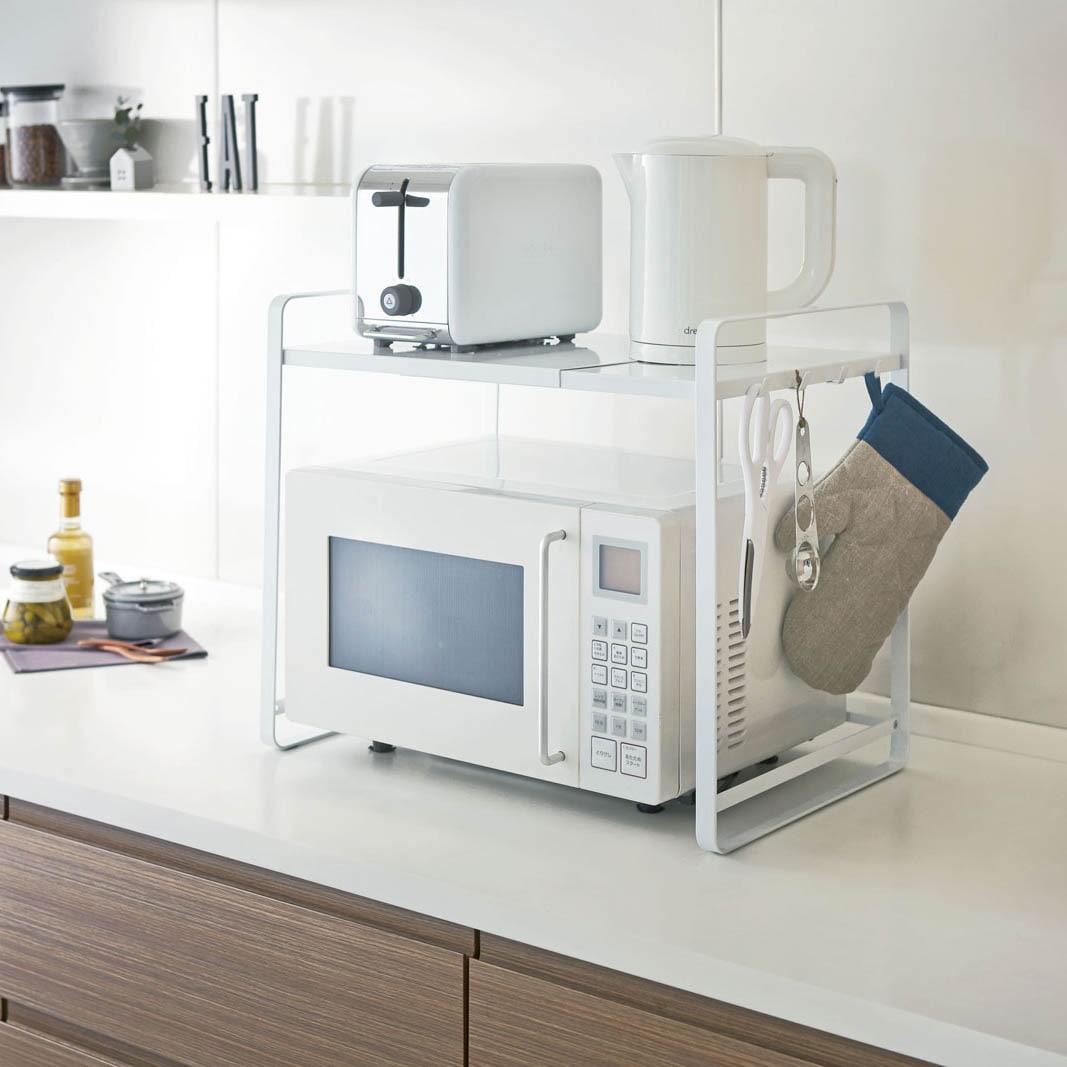 山崎実業 TOWER タワー 伸縮レンジラック ホワイト