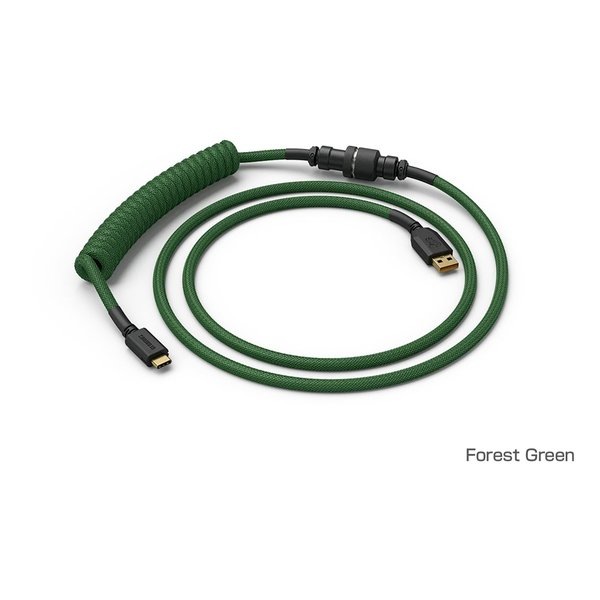 Glorious Coiled Cable - Forest Green GLO-CBL-COIL-FG