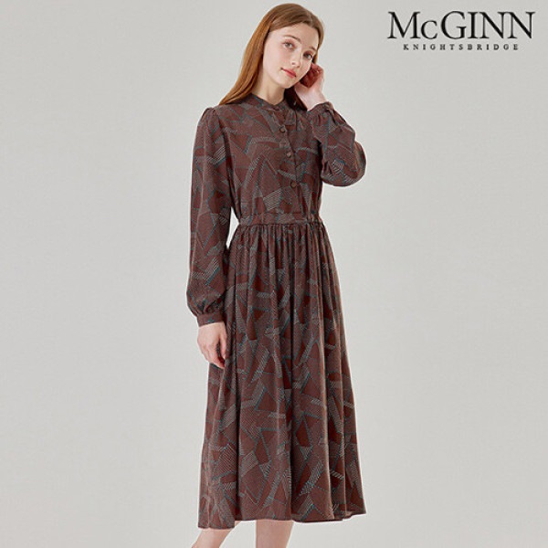 McGINN オータム プリント ワンピース_M3F1OP3030