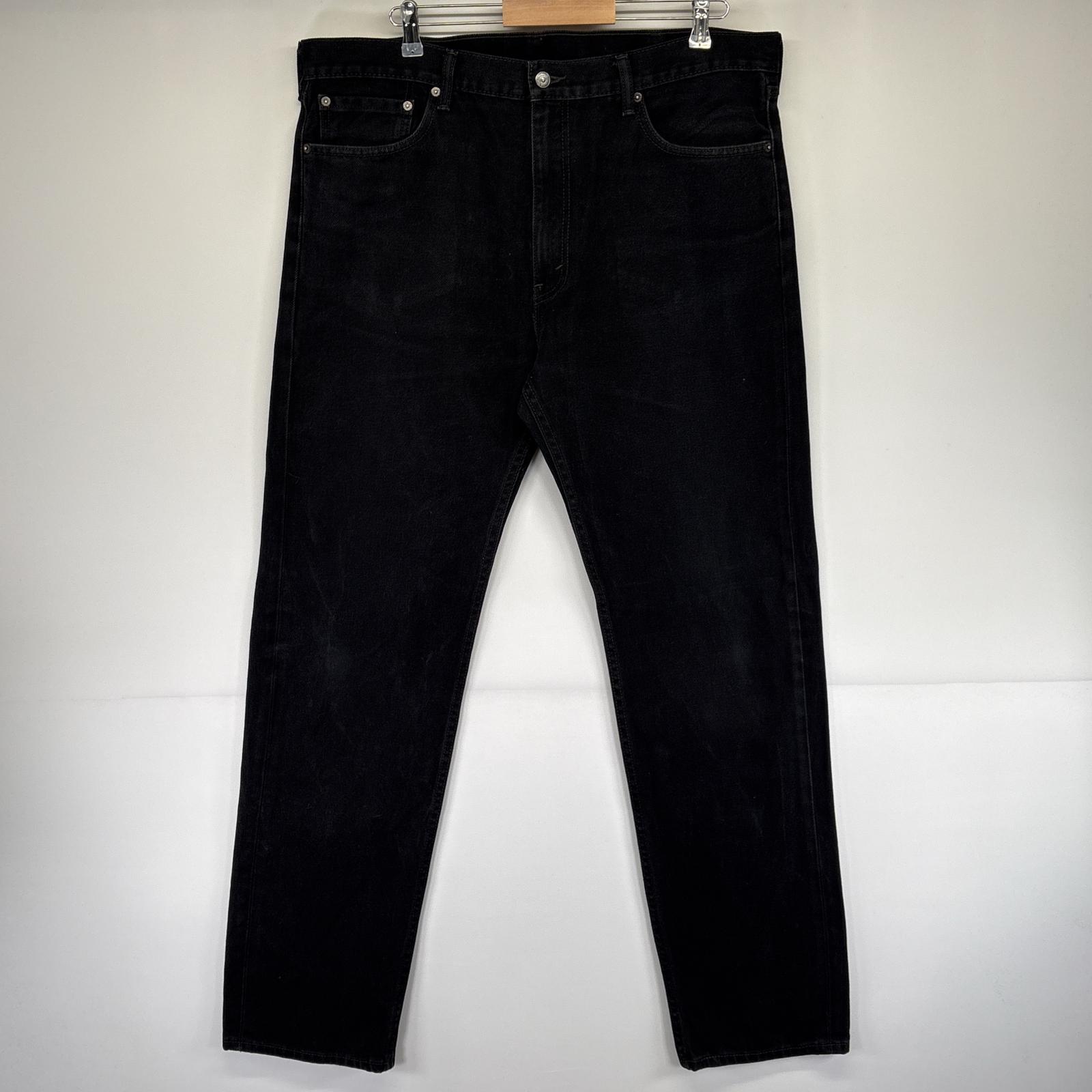 古着 デニムパンツ 505 ストレート ジーパン ジーンズ 色落ち 長ズボン 5ポケット w40 L36 ブラック メンズ