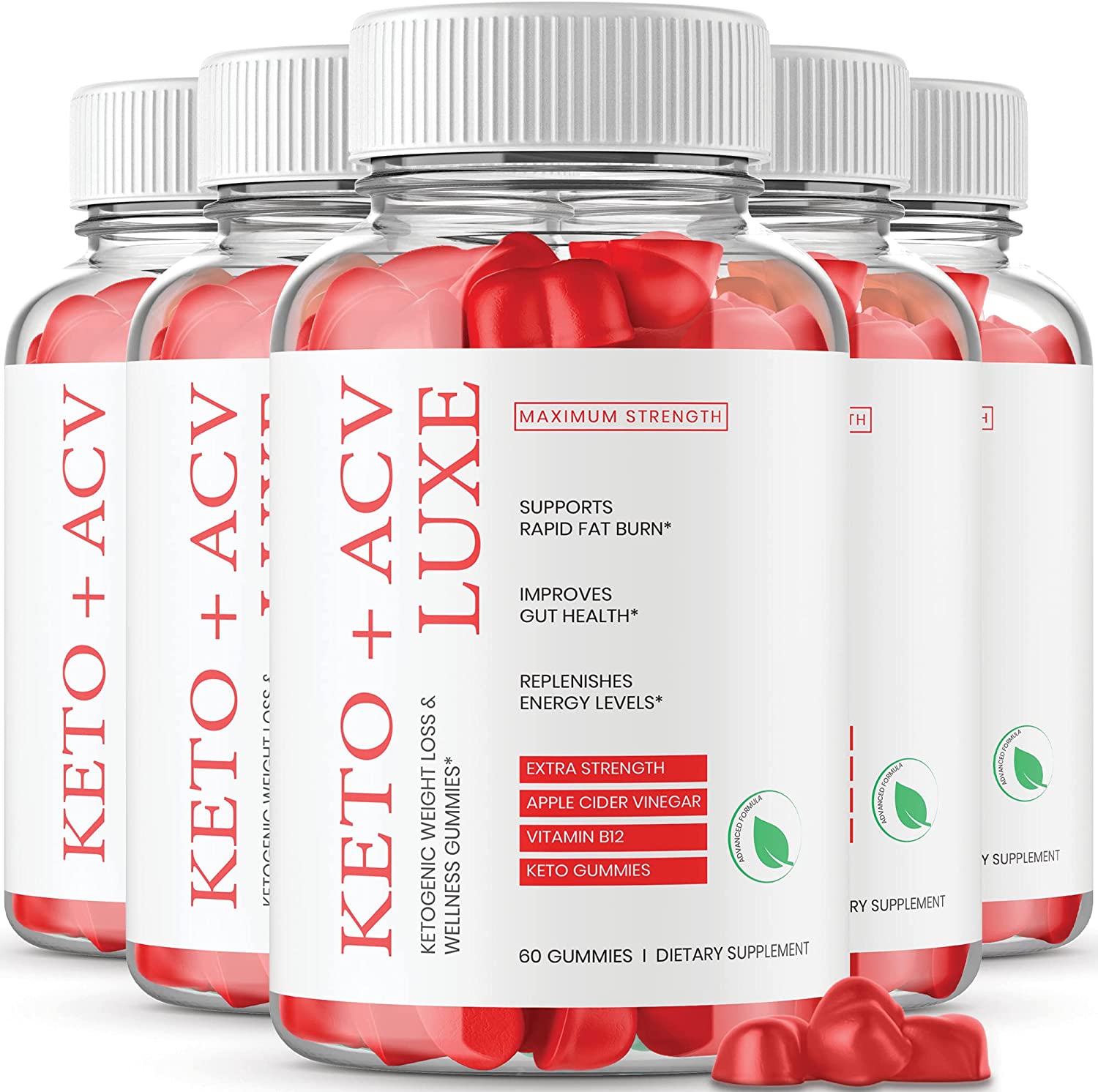 【(5 パック) Keto Luxe Gummies 】公式フォーミュラビーガンKeto Lux GummiesKeto ACV Luxe Gummies Luxe Keto ACV 300粒