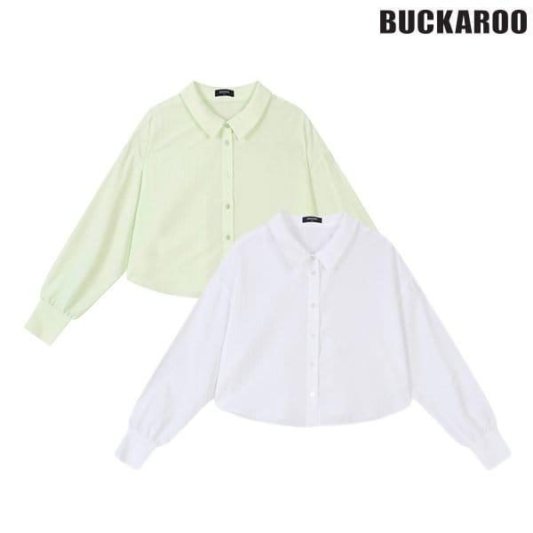 [驪州店] 女性コットンクロップシャツ(B241SH510P)