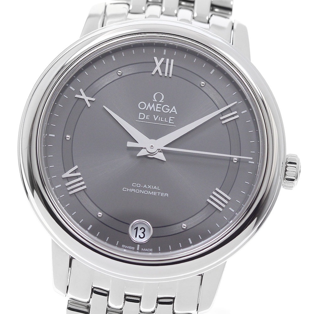 オメガ OMEGA 424.10.33.20.06.001 デビル プレステージ コーアクシャル 自動巻き レディース 良品 保証書付き_962132【中古】